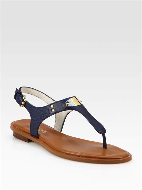 michael michael kors footwear mk plate thong sandal mens|Michael Kors sandals size 12.